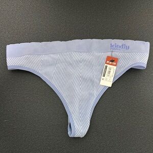 Kindly Yours Light Blue Striped Thong